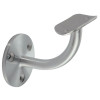Nerezový držiak madla 12 mm s platničkou pod madlo -rúra o42,4 mm, platnička 60x5mm, odstup od steny 75 mm, zvarený, 1.4301