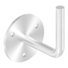 Nerezový držiak madla navarovací 12 mm, platnička 70x4mm, 3 otvory o8.5 mm, odstup od steny 80 mm, zvarený, 1.4301