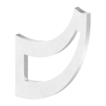 Nerezový držiak madla pre rúru 42.4 mm, odstup od steny 75 mm, 54131-240