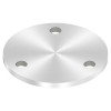 Kotviaca platnička 100 x 6 mm, 3x otvory o11 mm, pretočený povrch, nerez 1.4301